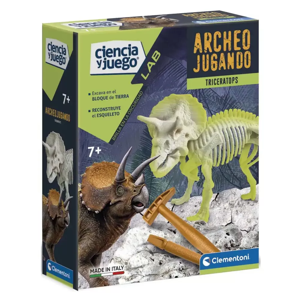 Clementoni Arqueojugando Triceratops Fosforescente Cheap