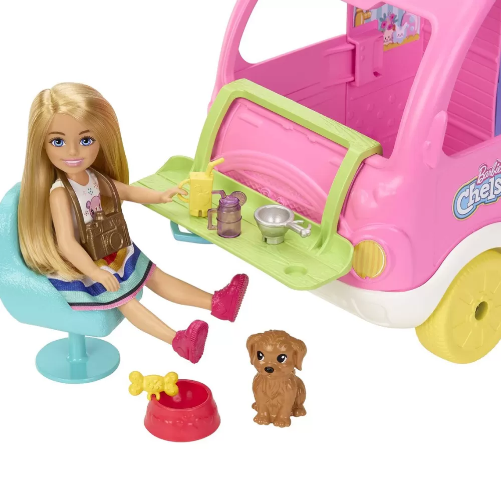 Barbie Munecas Y Peluches* Chelsea Con Camper