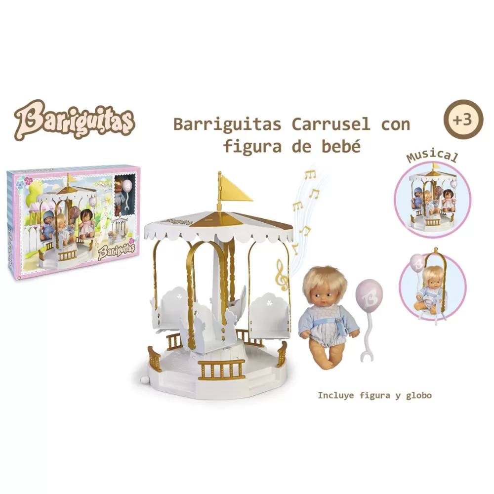 Barriguitas Munecas Y Peluches*. Carrusel Con Figura De Bebe