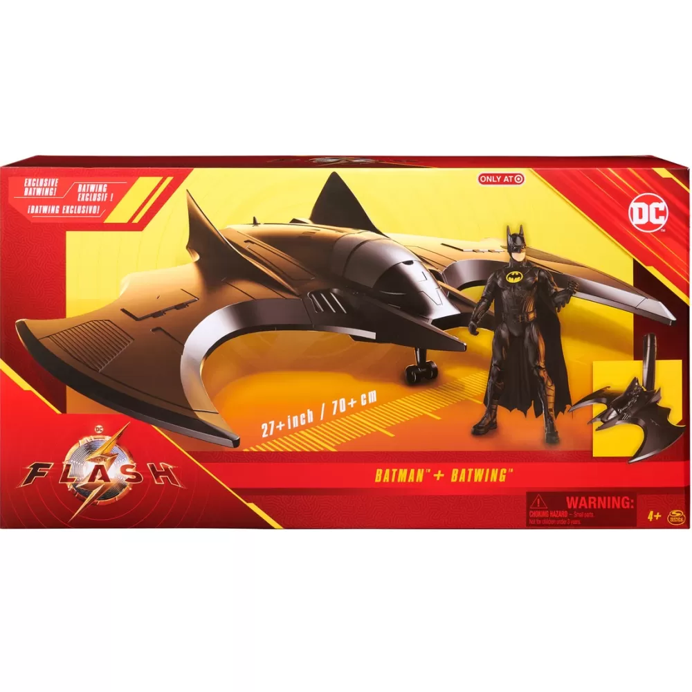 Spin Master Muñecos Articulados*Batwing + Batman 30Cm, The Flash Movie,