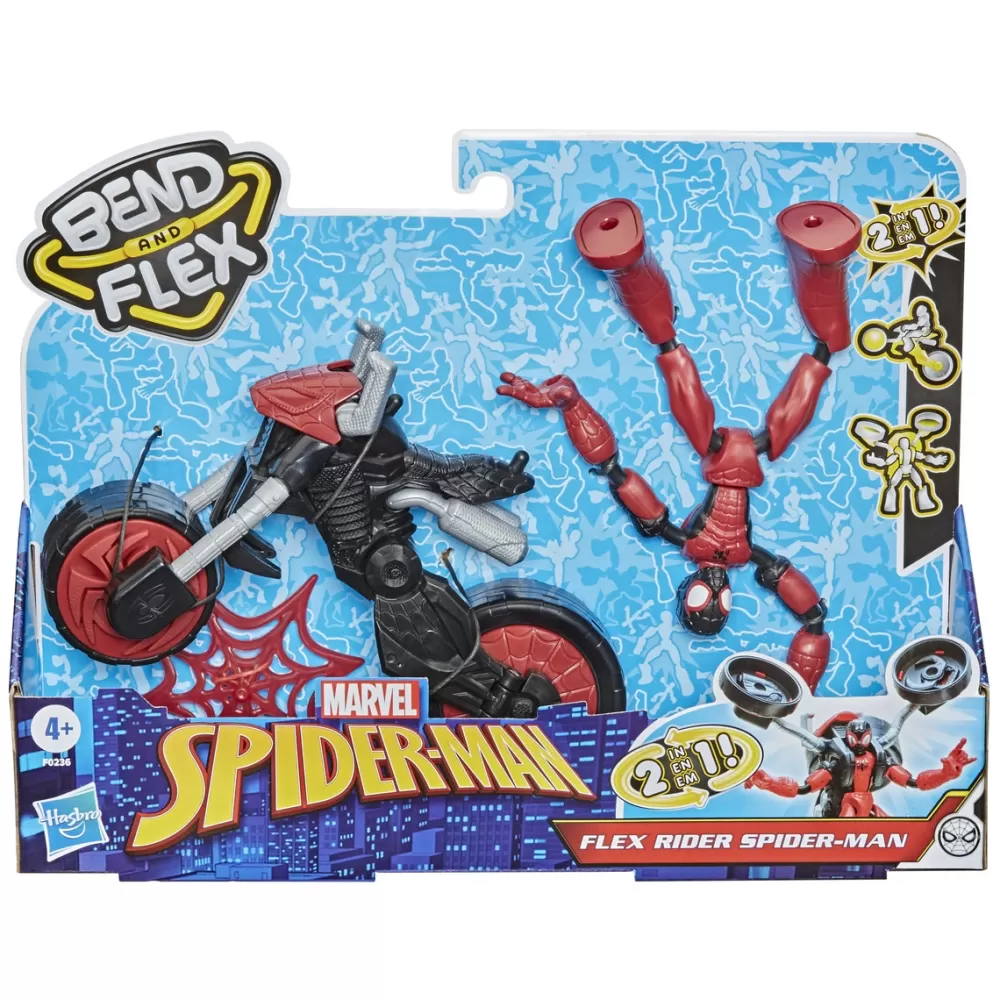 Hasbro Muñecos Articulados*Bend And Flex Rider Marvel Spiderman