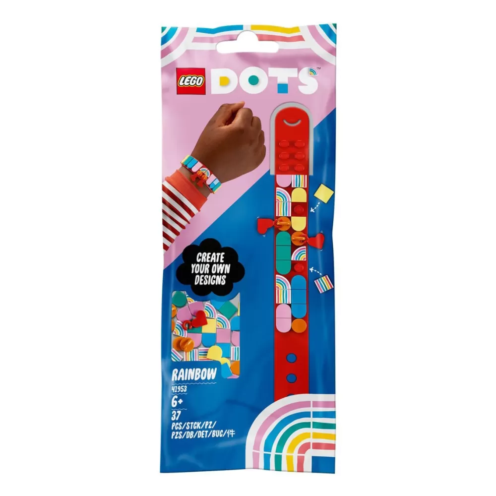 LEGO Bisuteria Personalizable Pulsera Con Amuletos Arcoiris Dots Sale