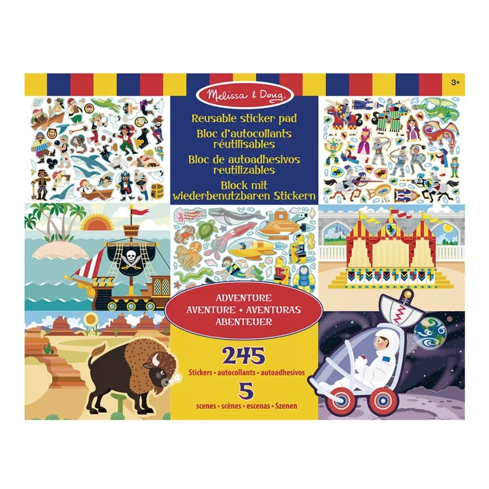 Melissa & Doug Bloc Adhesivos Reut Aventuras Outlet