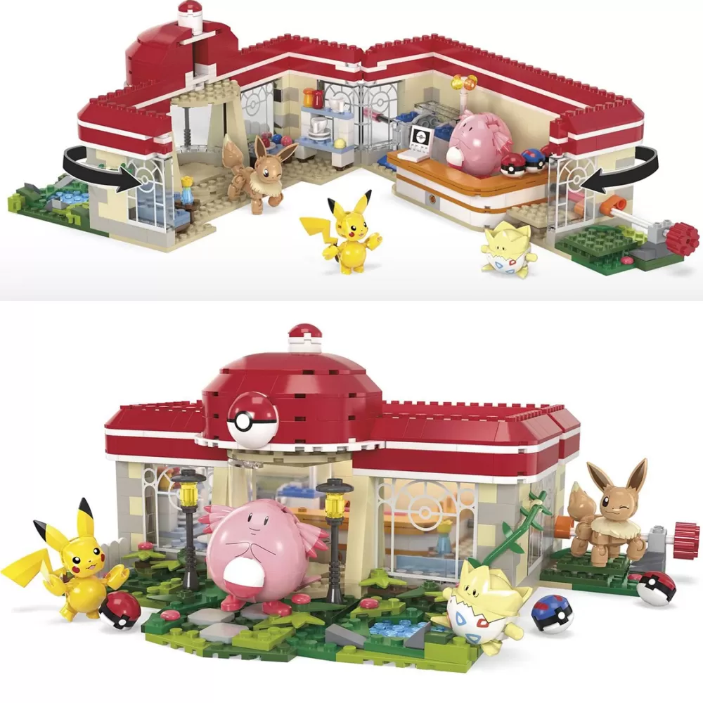 Mega Bloques De Construccion Pokemon Centro Pokemon Flash Sale