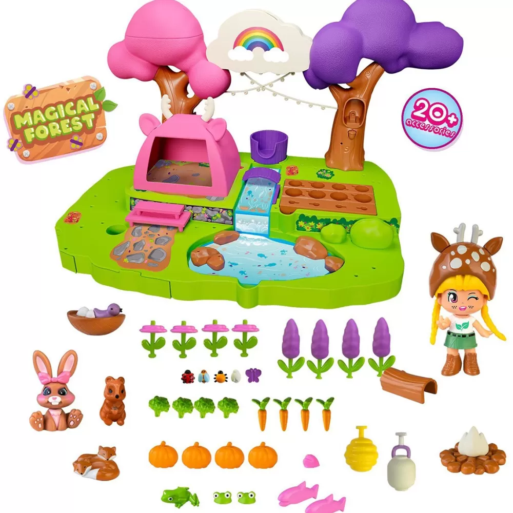 Pinypon Munecas Y Peluches*Bosque Magico