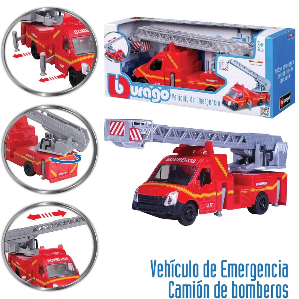 BBURAGO Coches, Circuitos Y Radiocontrol*Camion De Bomberos