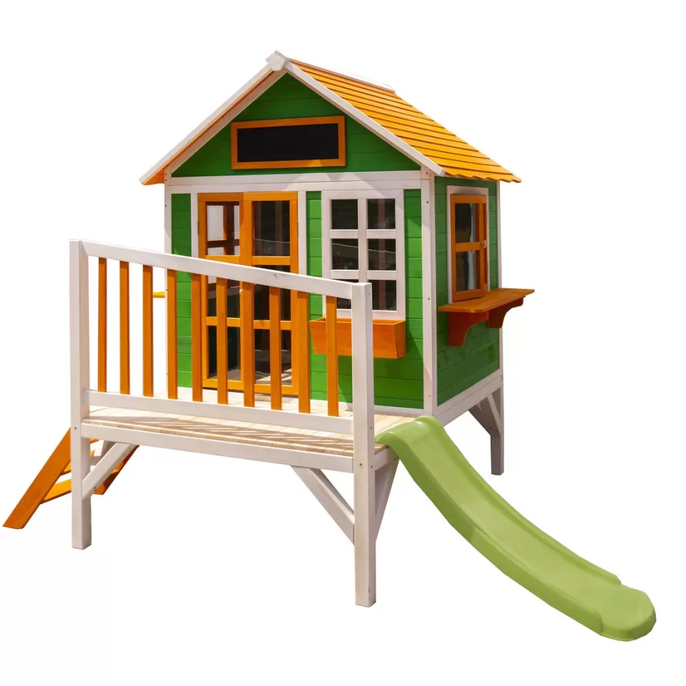 MASGAMES Casita Infantil De Madera Flam Elevada Hot