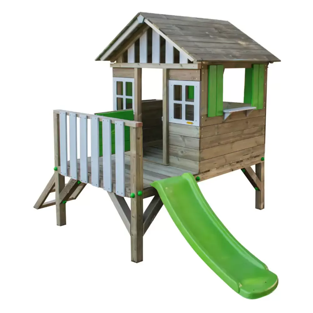 MASGAMES Casita Lollipop Verde Elevada Madera New