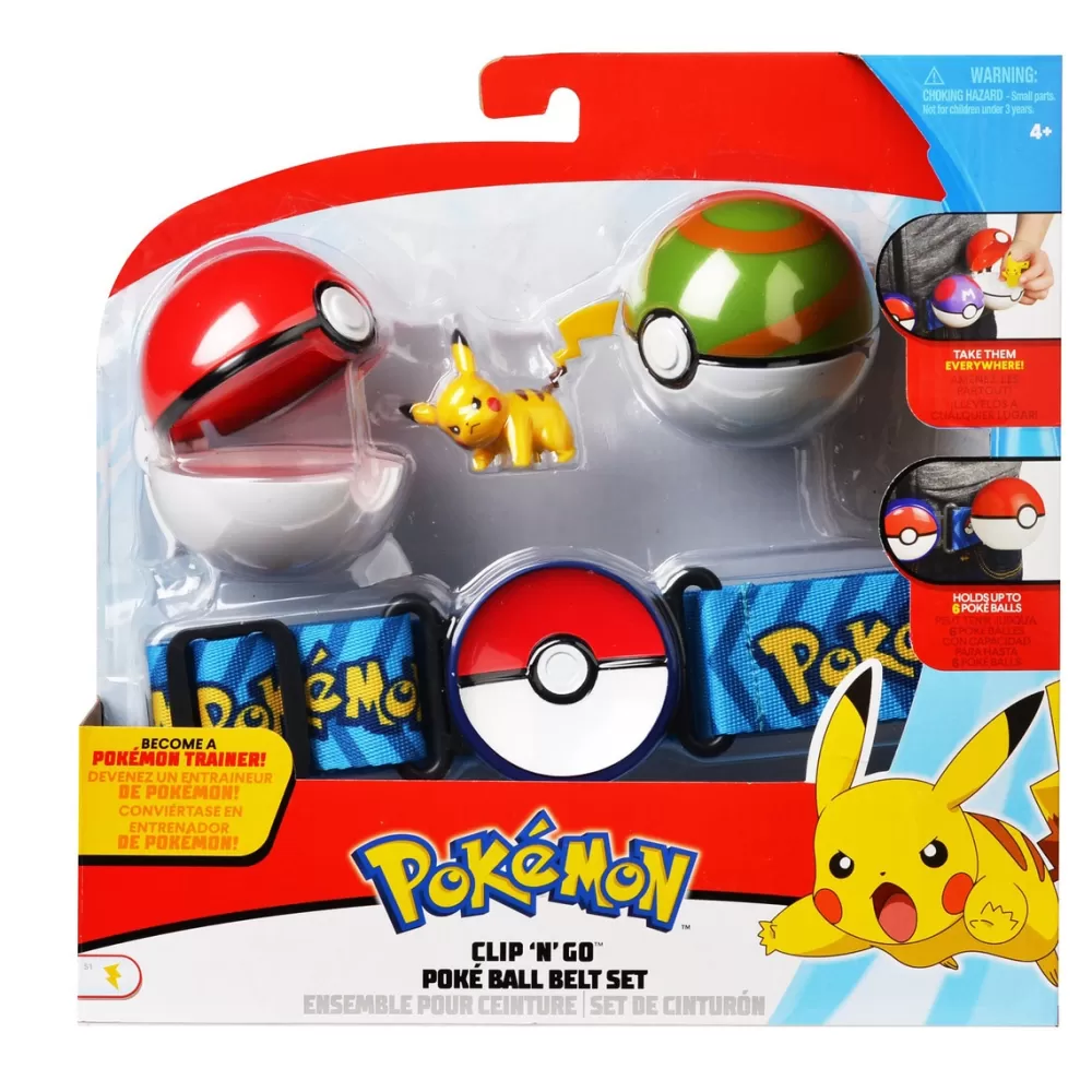 Bizak Muñecos Articulados*Cinturon Pokeball Bola De Ataque Pokemon