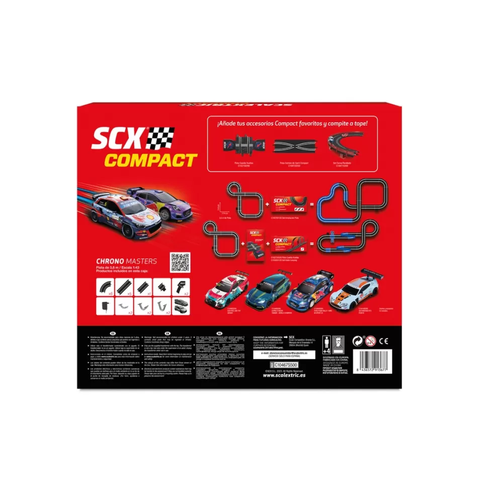 Scalextric Circuito Compact 1:43 Chrono Masters Cheap