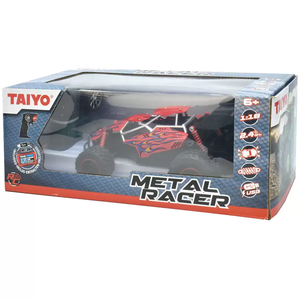 Taiyo Coche Con Radiocontrol Metal Racer 2 Rojo/Negro Shop