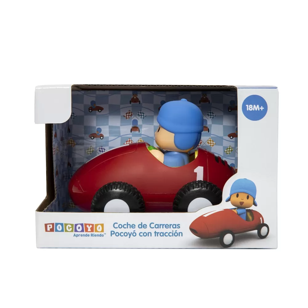 BANDAI Preescolar*Coche De Carreras Pocoyo Con Traccion