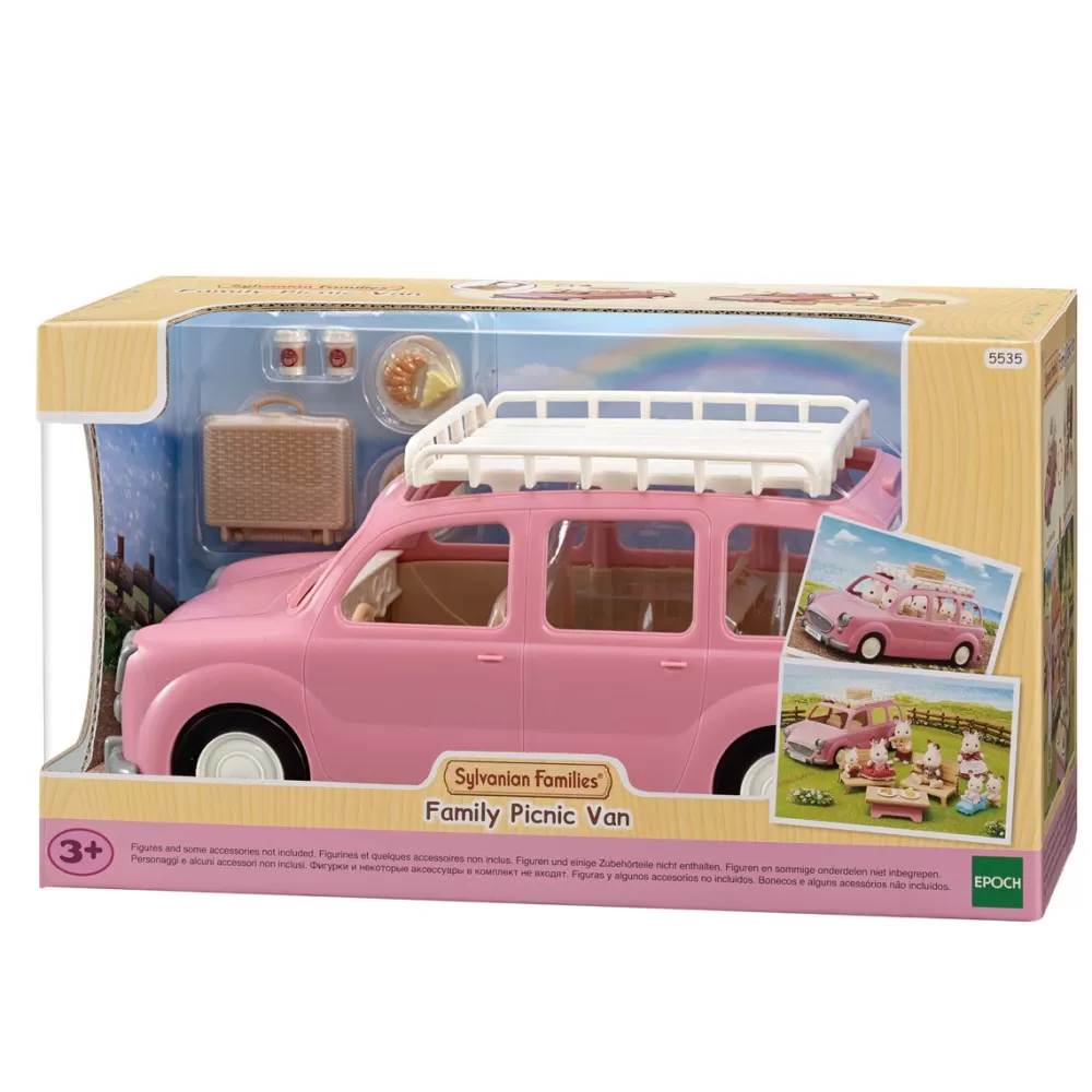 Sylvanian Families Munecas Y Peluches*Coche Monovolumen Picnic