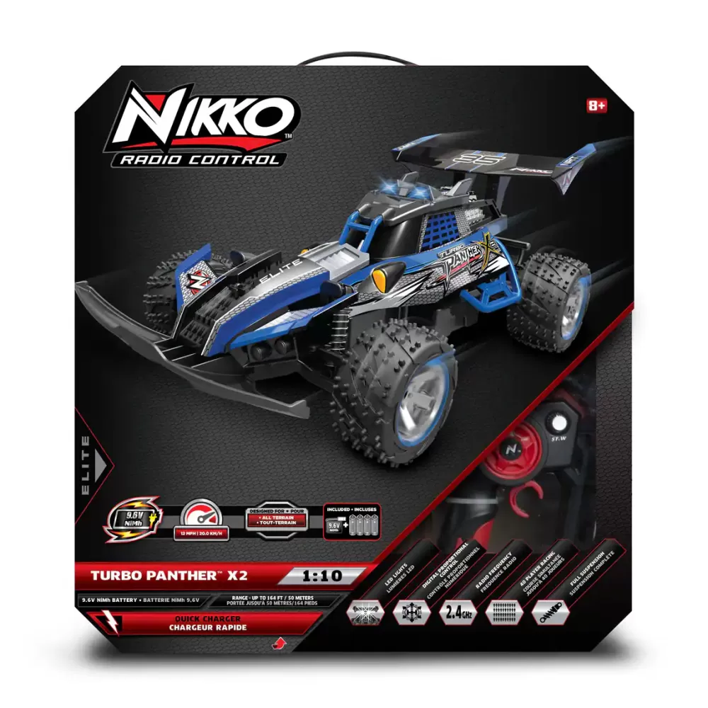 Nikko Coche Radiocontrol Turbo Panther X2 Azul Escala 1/10 Online