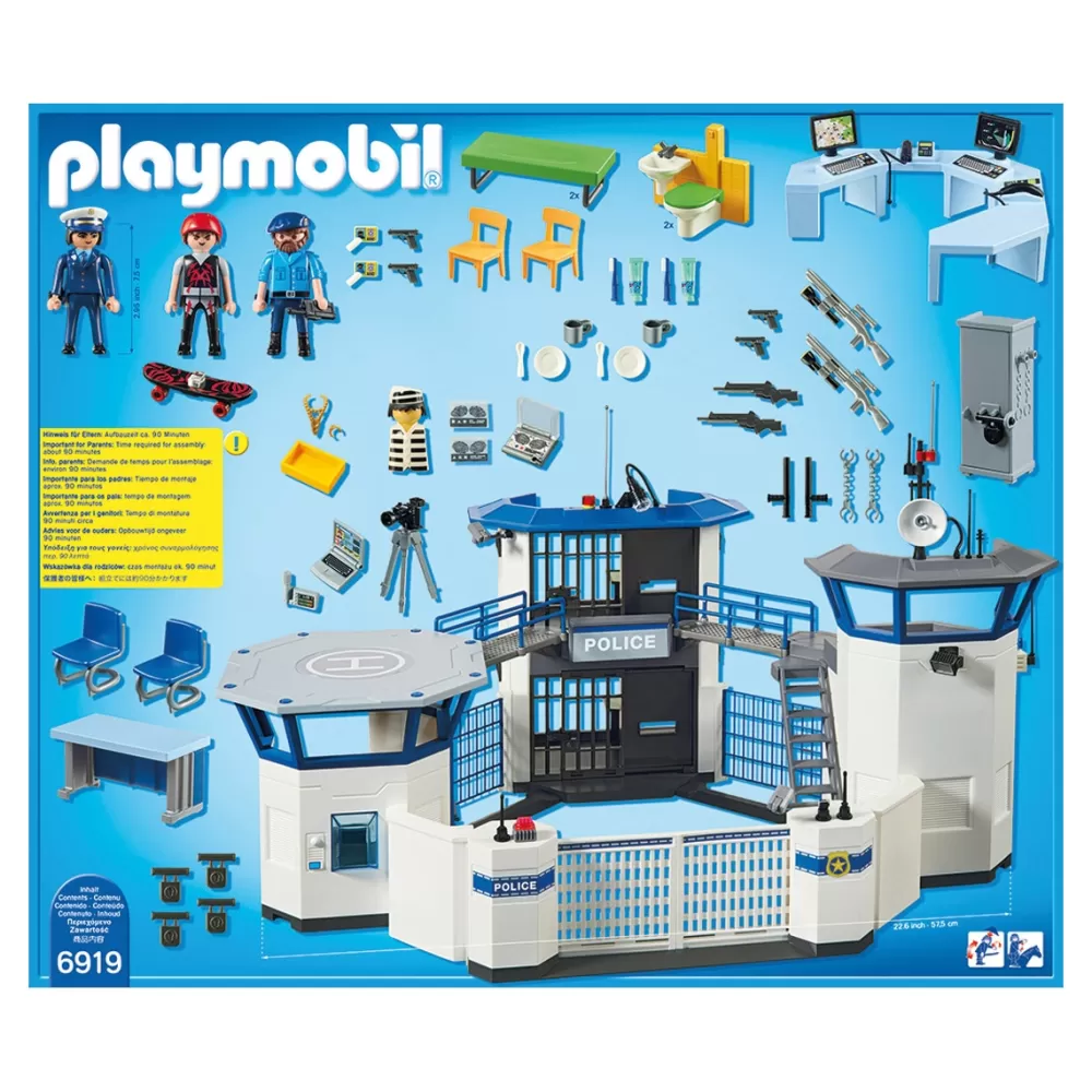 Playmobil Muñecos Articulados*Comisaria De Policia Con Prision City Action