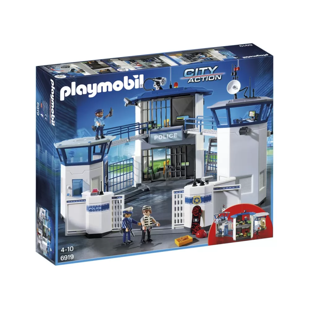 Playmobil Muñecos Articulados*Comisaria De Policia Con Prision City Action