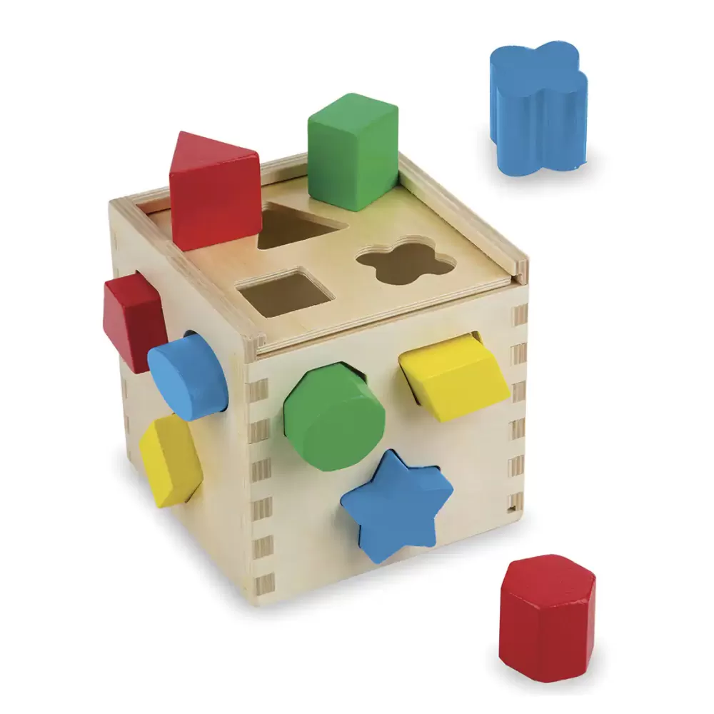 Melissa & Doug Cubo Para Clasificar Formas Clearance