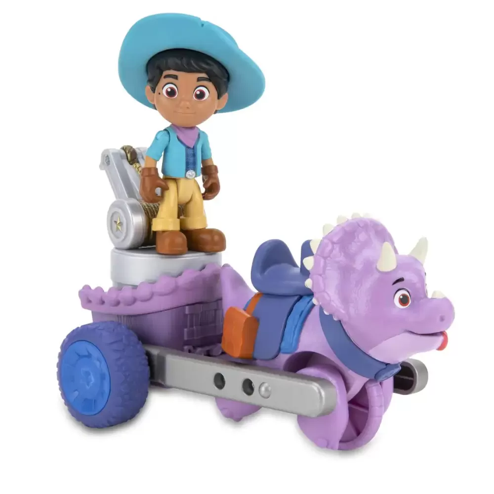 Dino Ranch Dino Vehiculo + Figura Hot