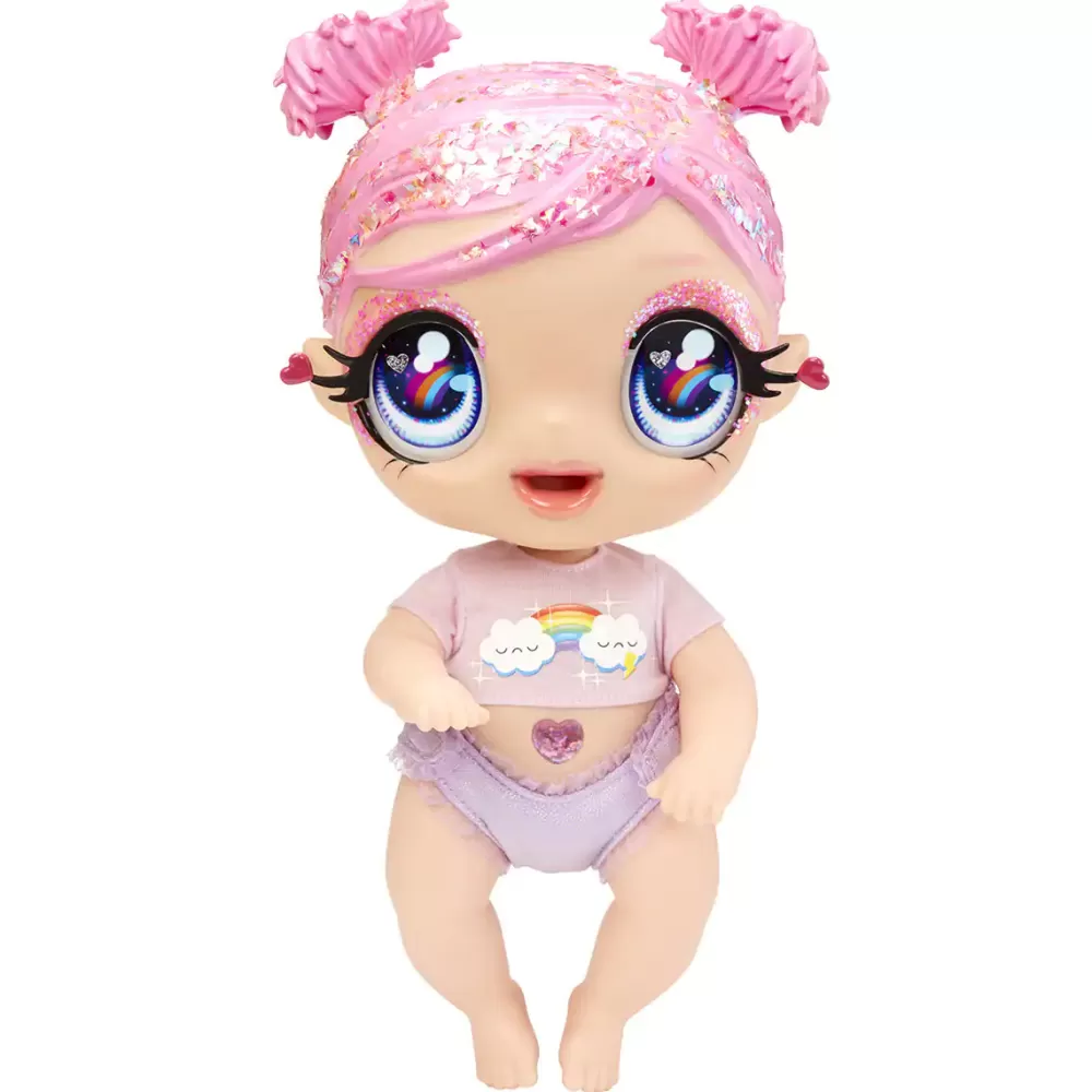 GLITTER BABYZ Dreamia Stardust (Pink/Rainbow) Doll Series 2 Best