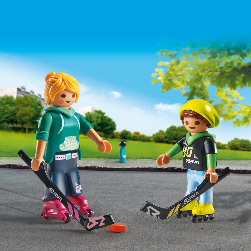 Playmobil Muñecos Articulados*Duo Pack Figuras Hockey Sobre Patines