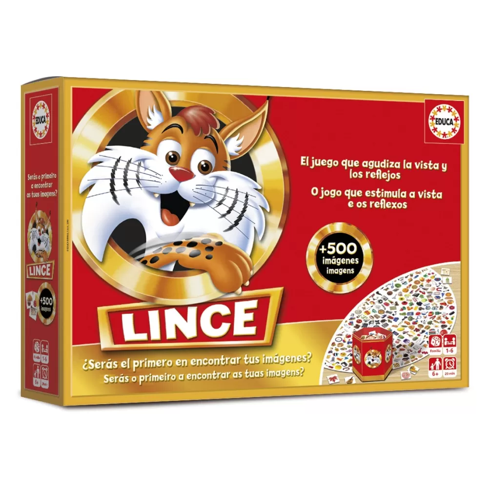 Educa Borrás Juegos De Mesa*El Lince Golden Edition + 500 Imagenes