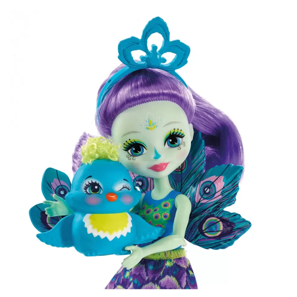 Enchantimals Munecas Y Peluches* Muneca Con Mascota Patter Peacock Y Flap