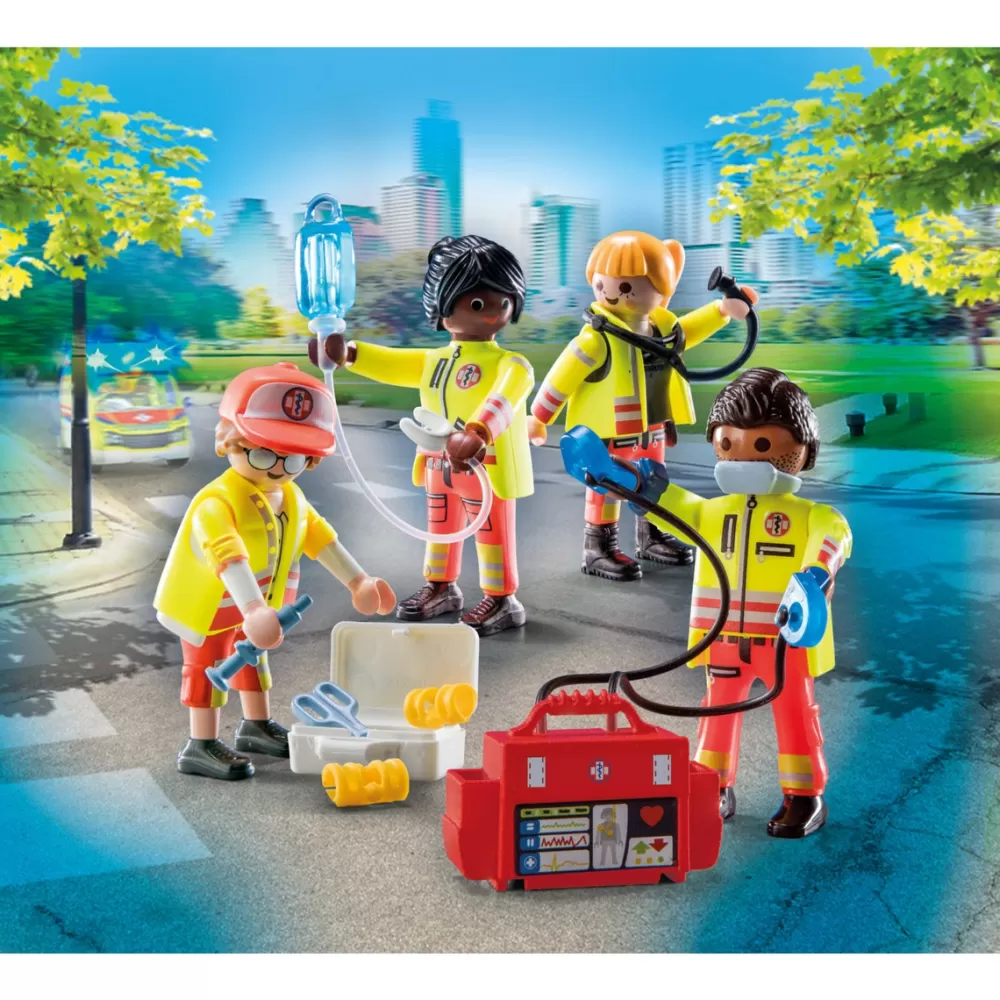 Playmobil Muñecos Articulados*Equipo De Rescate City Life