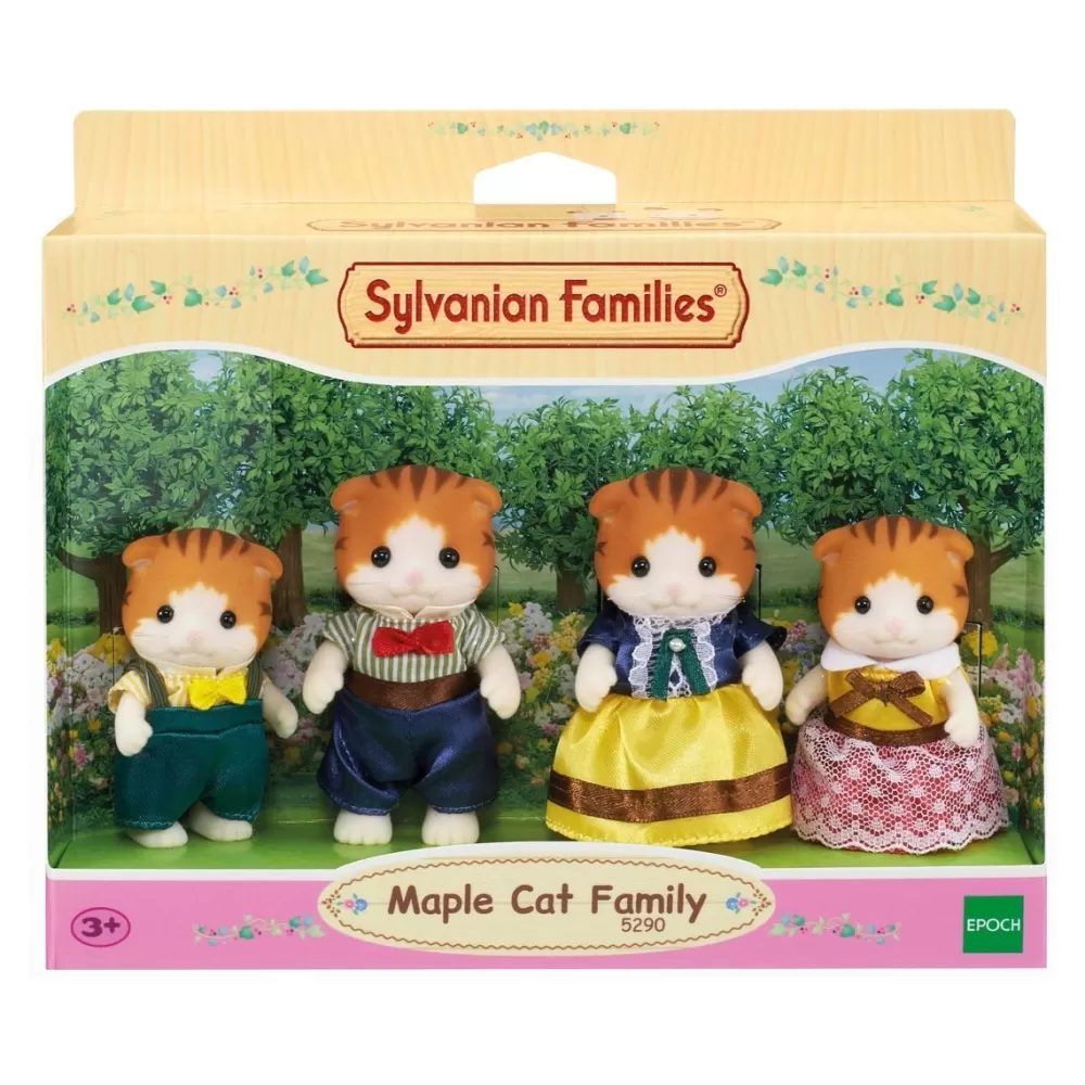 Sylvanian Families Munecas Y Peluches*Familia Gatos Mapple