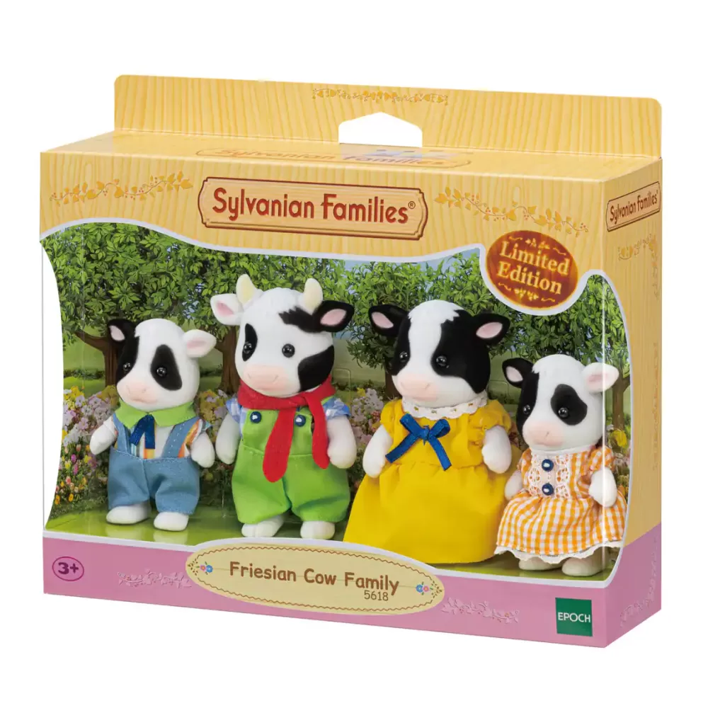 Sylvanian Families Familia Vaca Frisona Fashion