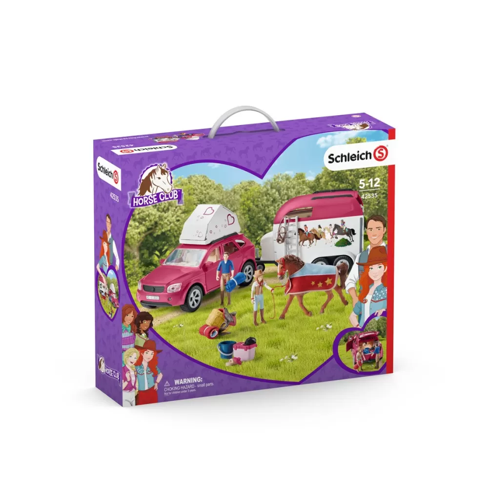 Schleich Muñecos Articulados*Figura Aventura Coche Y Remolque Caballos