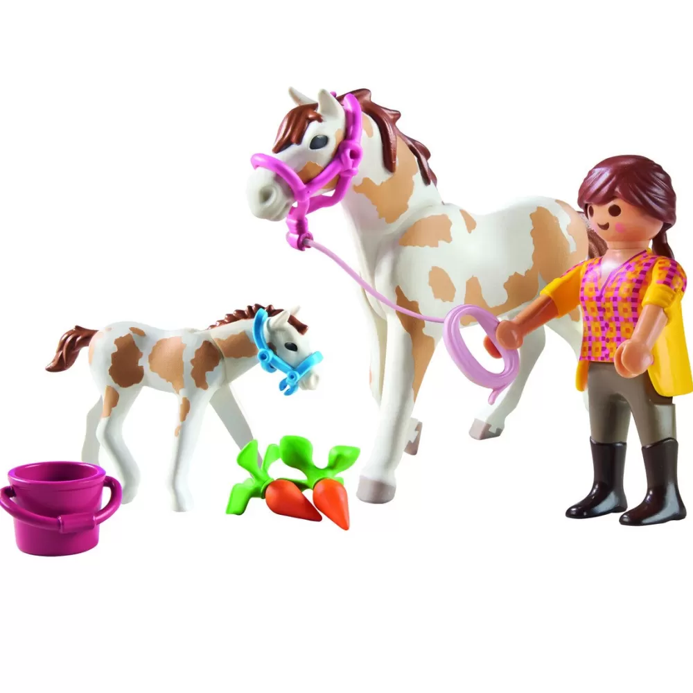 Playmobil Figura Caballo Con Potro Country Sale