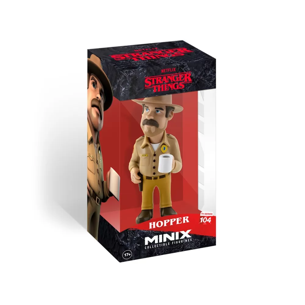 Minix Muñecos Articulados*Figura Coleccionable Sheriff Jim Hopper Stranger Things