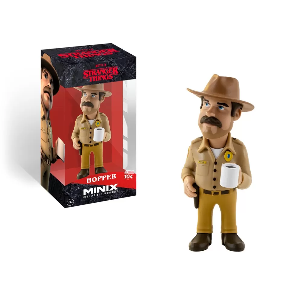 Minix Muñecos Articulados*Figura Coleccionable Sheriff Jim Hopper Stranger Things