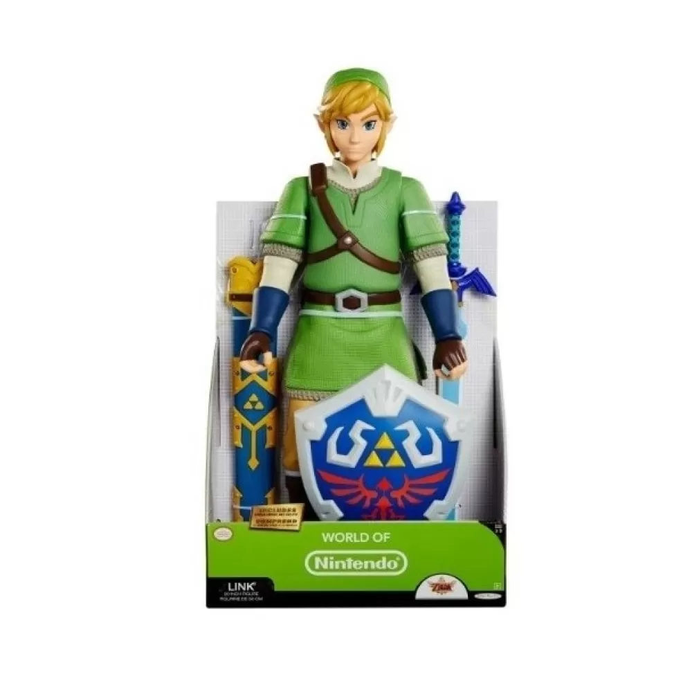 Nintendo Muñecos Articulados*Figura Grande Link Con Accesorios Zelda