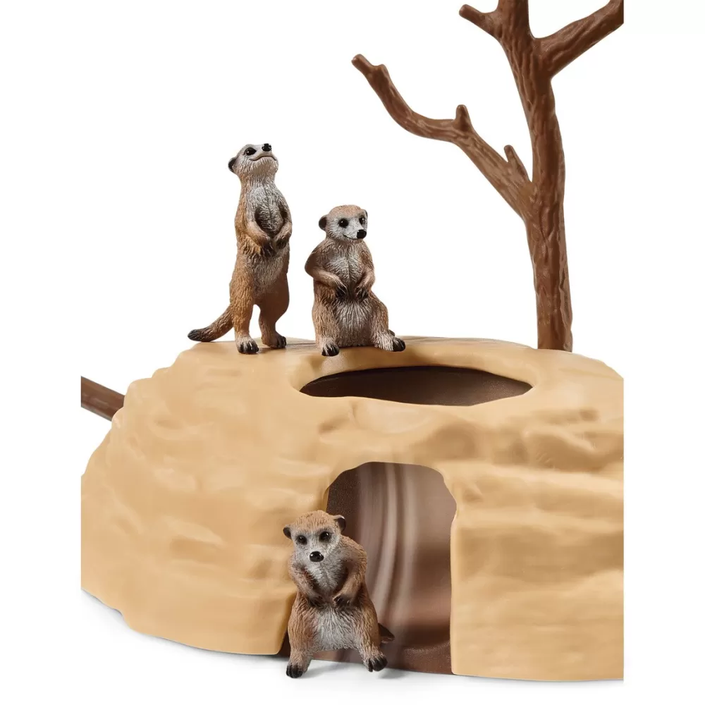 Schleich Muñecos Articulados*Figura Monticulo De Suricatas