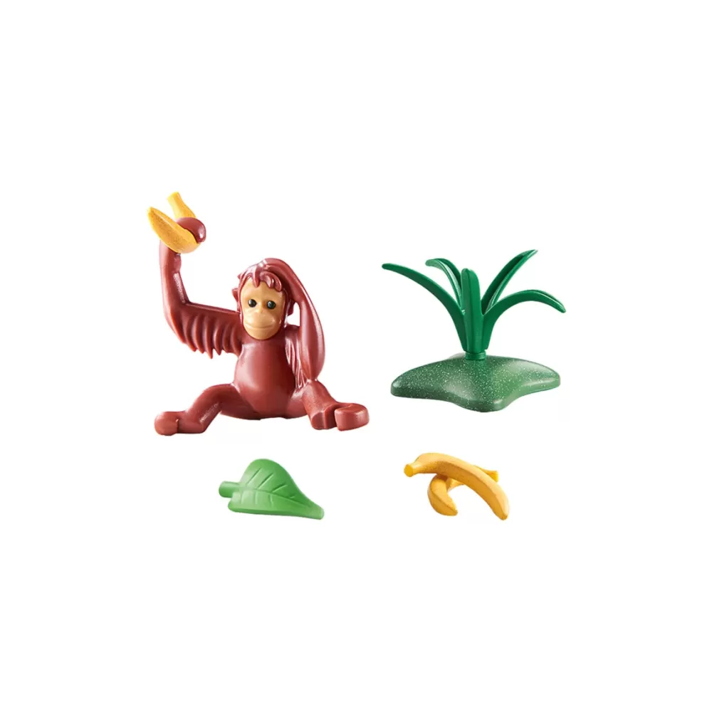 Playmobil Muñecos Articulados*Figura Orangutan Joven Animales Wiltopia