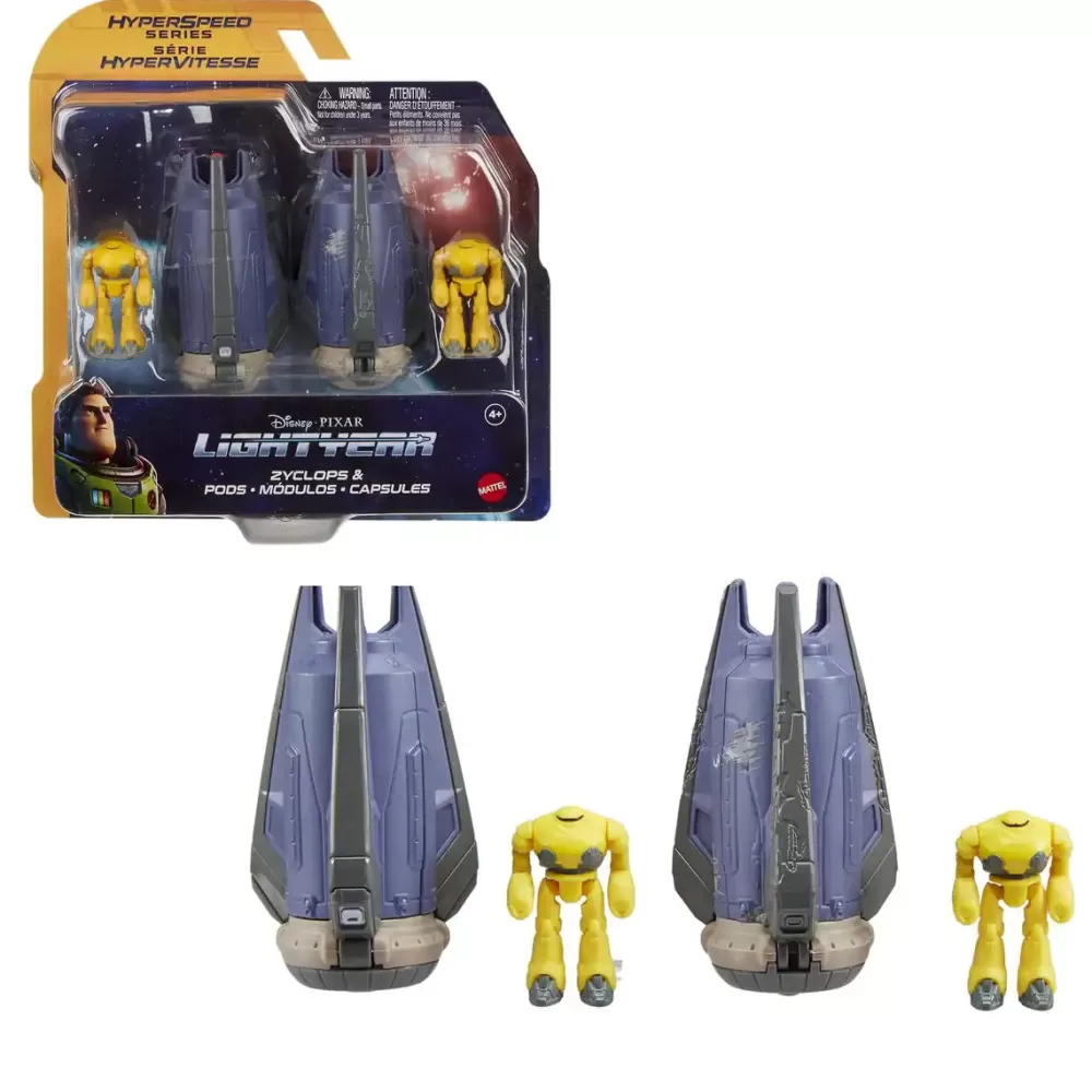 Mattel Figura Pixar Lightyear Cyclops Con Nave Enemiga Best