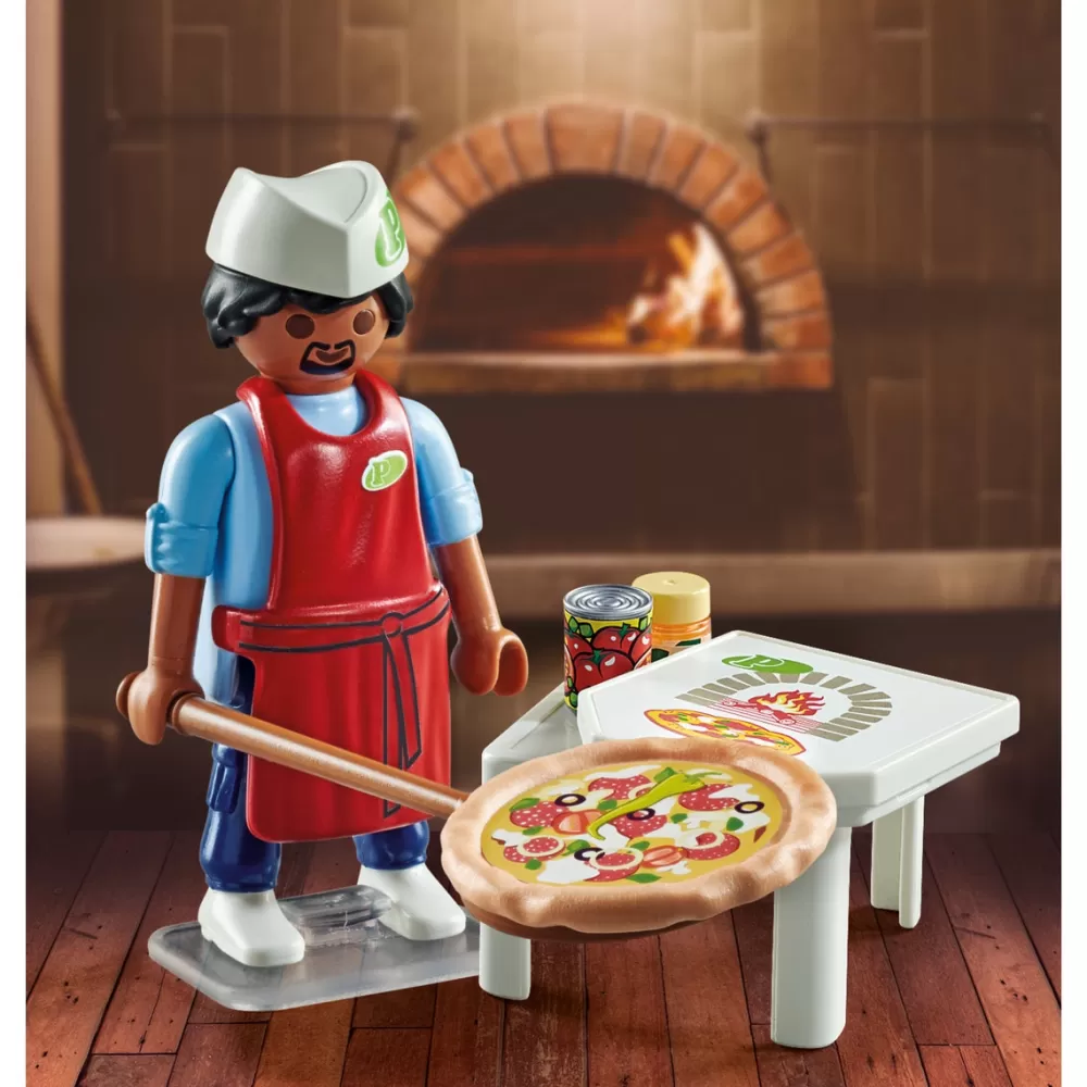 Playmobil Figura Pizzero Y Accesorios Special Plus Clearance