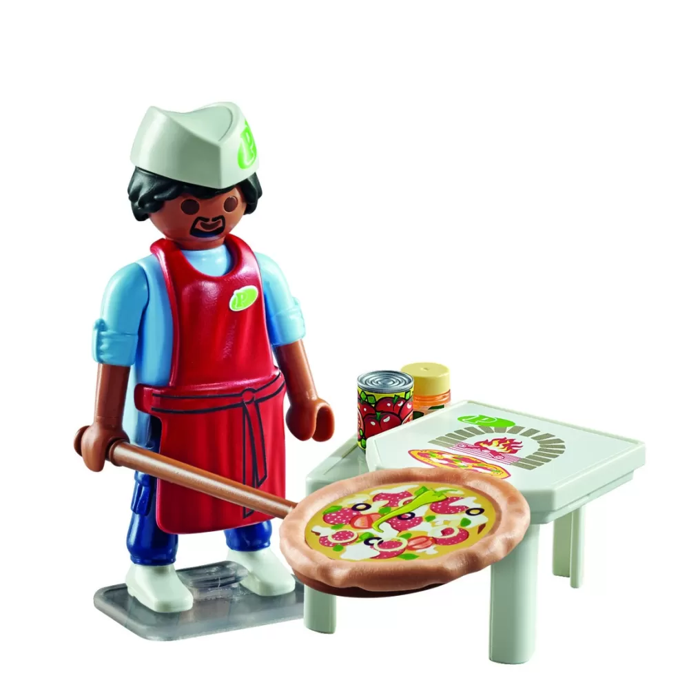 Playmobil Figura Pizzero Y Accesorios Special Plus Clearance