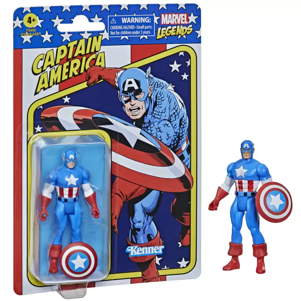 HASBRO FAN Figura Retro Capitan America Marvel Legends Flash Sale