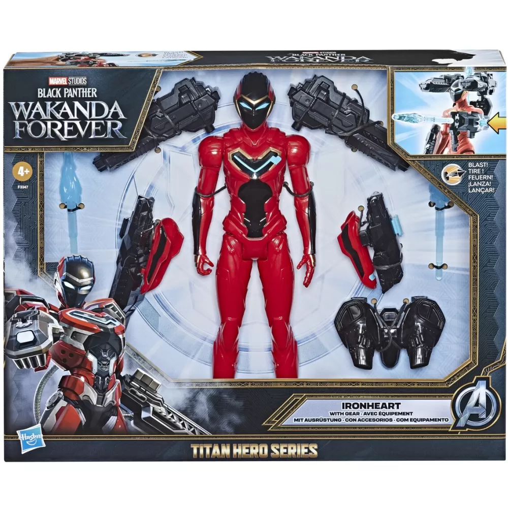 Hasbro Muñecos Articulados*Figura Titan Con Blaster Black Panther Movie Marvel