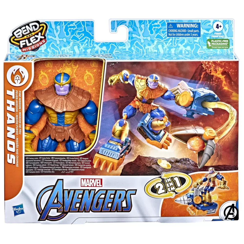 Hasbro Muñecos Articulados*Figuras Bend And Flex Packs Misiones 15Cm Marvel