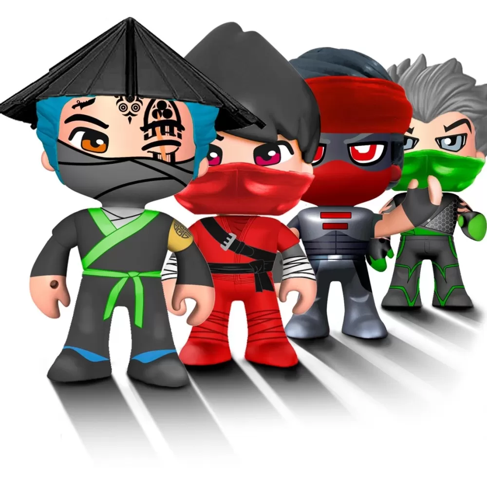 PINYPON ACTION Muñecos Articulados*Figuras Ninja