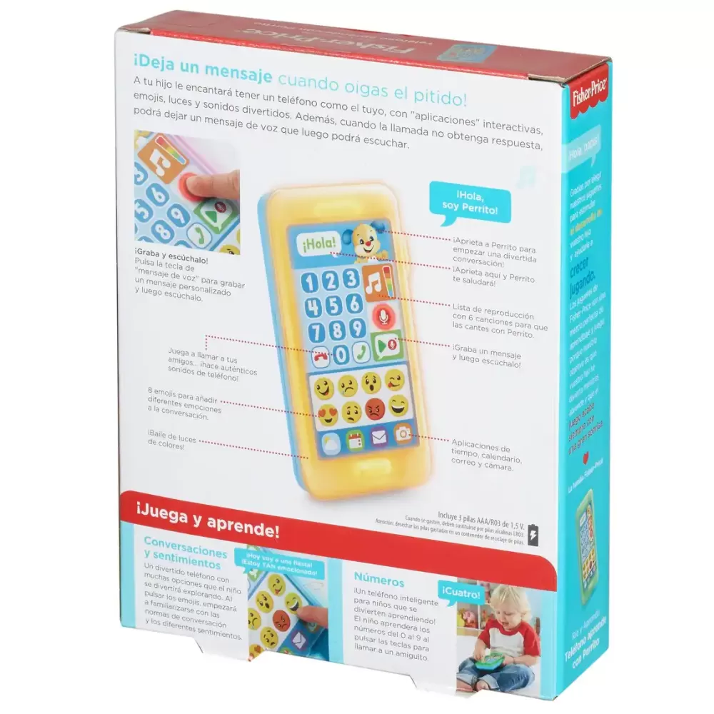 Fisher-Price Telefono Aprende Con Perrito, Juguetes Bebes 1 Ano Clearance