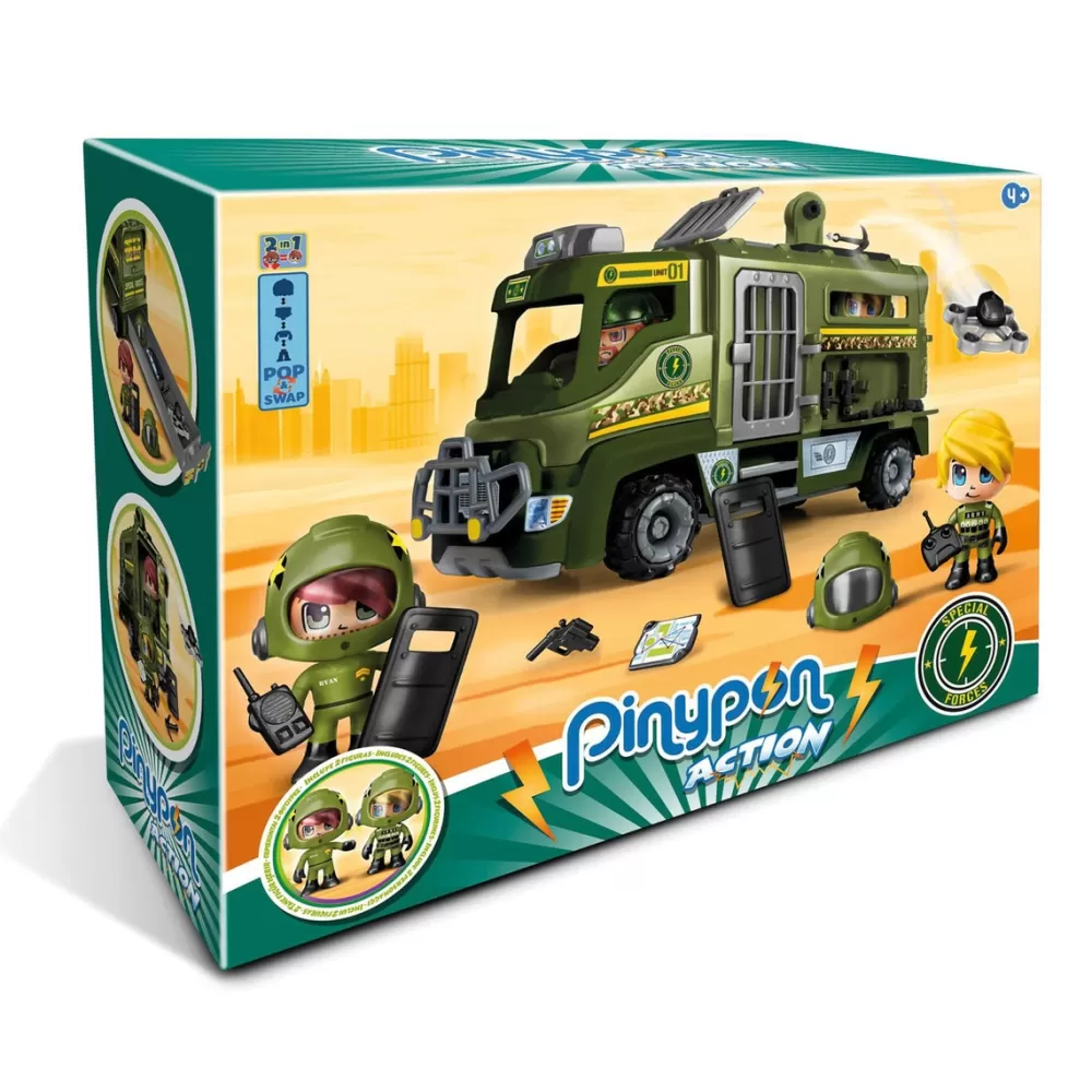 PINYPON ACTION Muñecos Articulados*Furgon De Fuerzas Especiales