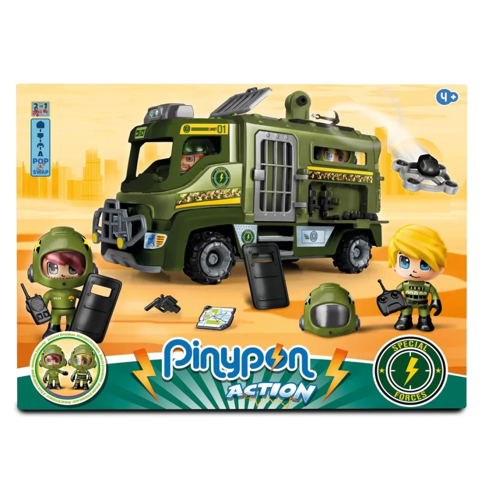 PINYPON ACTION Muñecos Articulados*Furgon De Fuerzas Especiales