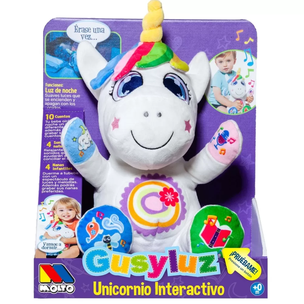 Moltó Munecas Y Peluches*Gusyluz Unicornio Interactivo