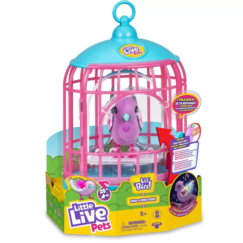 Little Live Pets Munecas Y Peluches*Jaula Pajaros Parlanchines