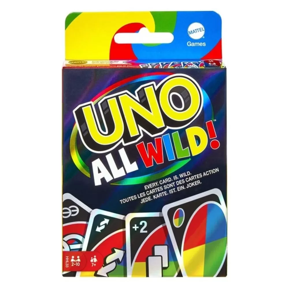 Uno Juego De Cartas All Wild! Mattel Games Fashion