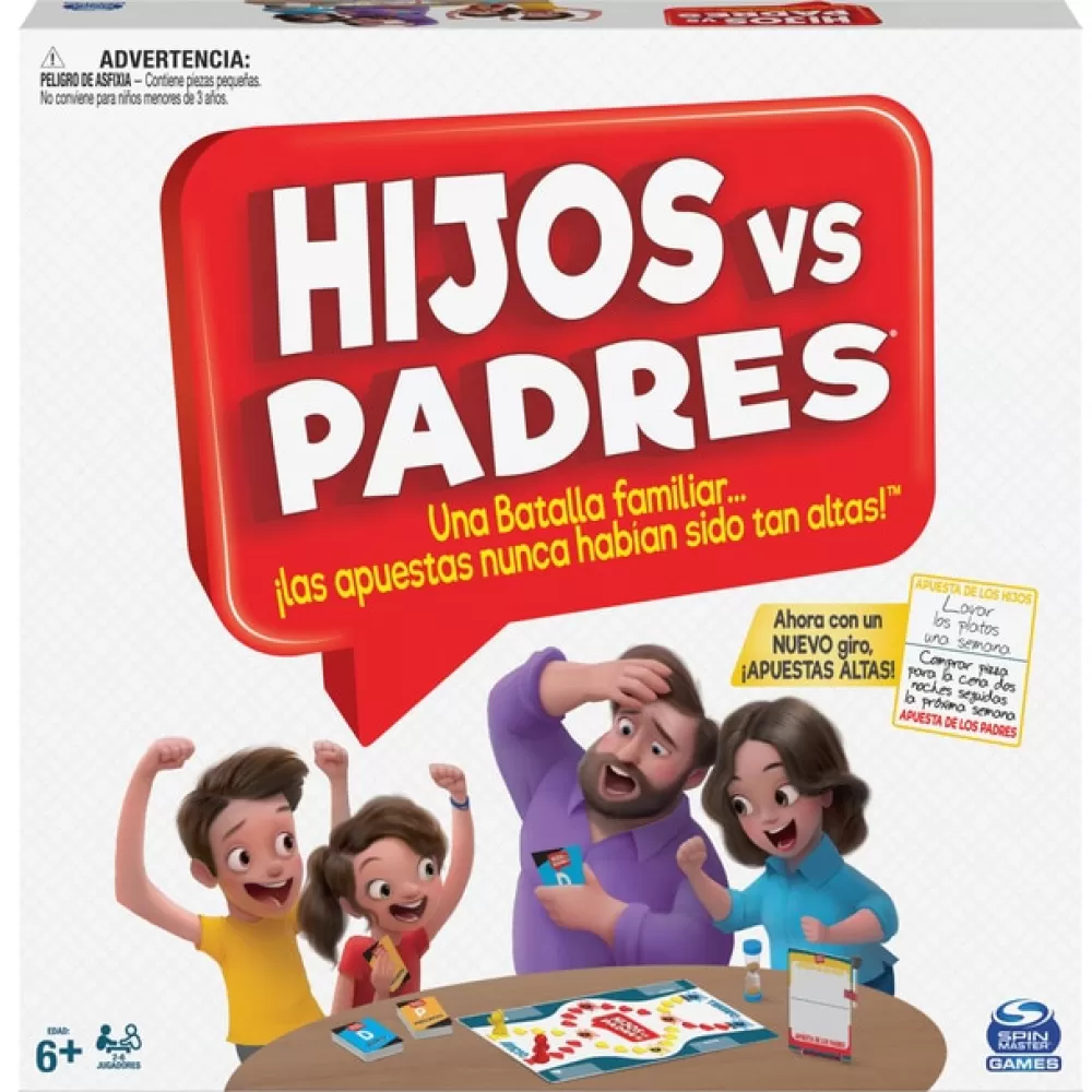 Spin Master Juego De Mesa Hijos Contra Padres Games Sale